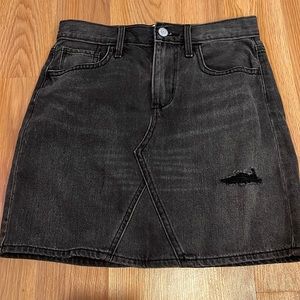 denim black skirt